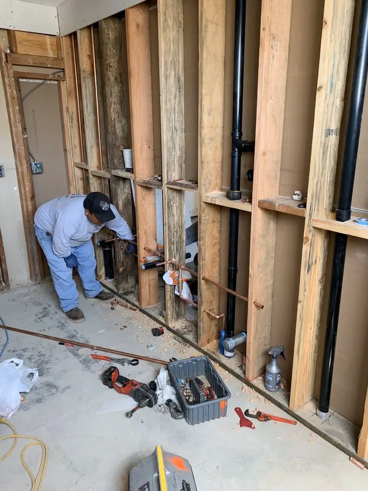 Commercial rough-in plumbing for Water Heater Replacement in Mianus